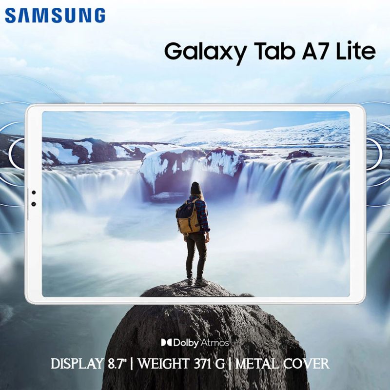 تصویر  تبلت سامسونگ مدل Galaxy Tab A7 Lite ظرفیت 32 گیگابایت-خاکستری