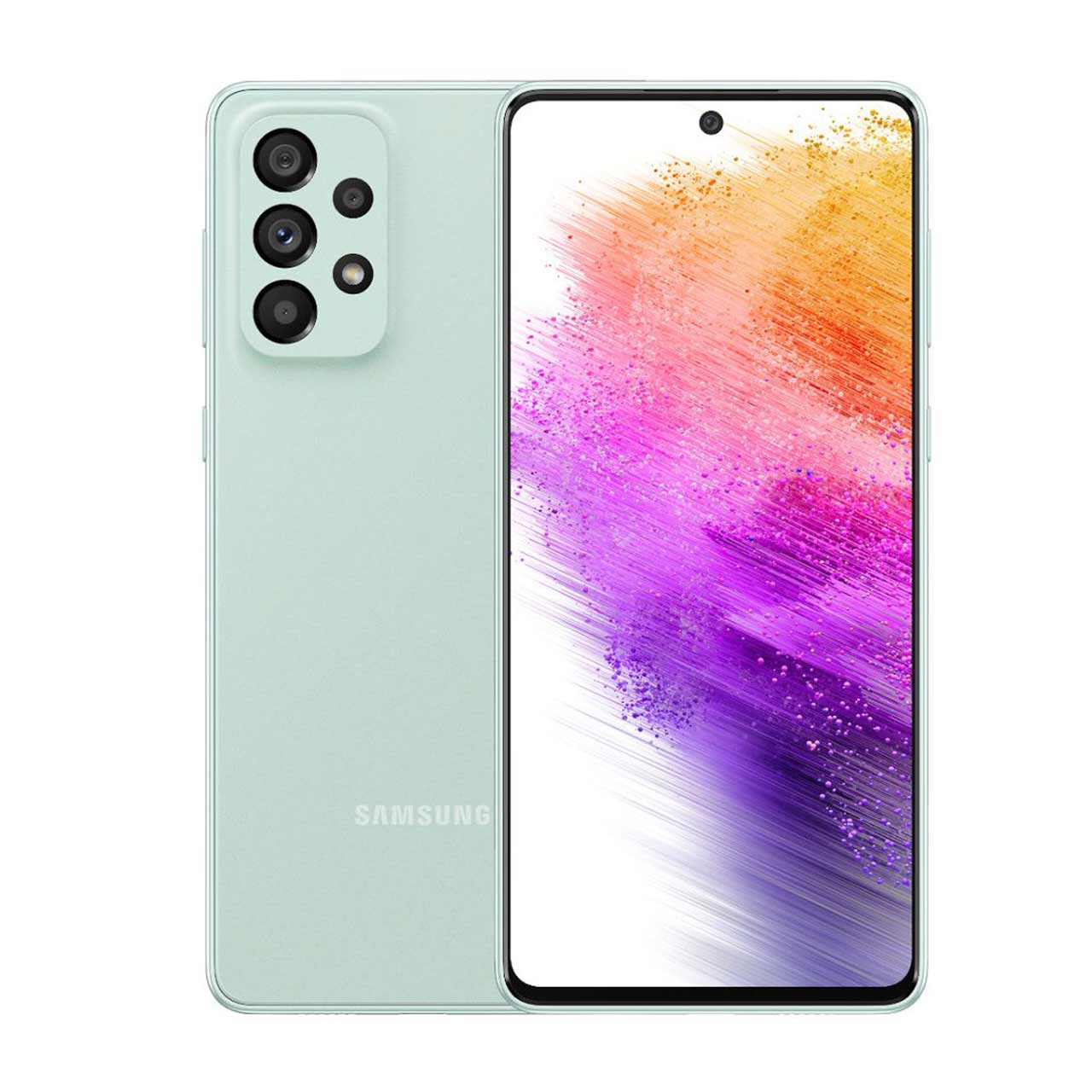 تصویر  گوشی موبایل سامسونگ مدل Galaxy A73 5G دو سیم کارت ظرفیت 256 گیگابایت و رم 8 گیگابایت-سبز 