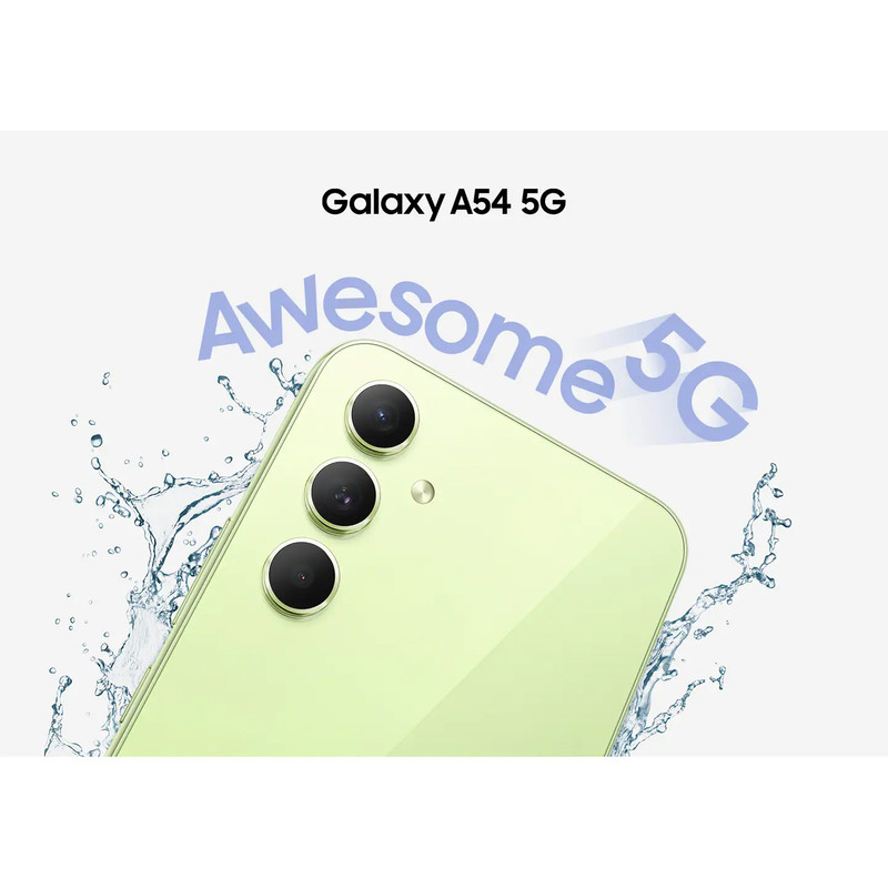 تصویر  گوشی موبایل سامسونگ مدل Galaxy A54 5G دو سیم کارت ظرفیت 128 گیگابایت و رم 8 گیگابایت-لیمویی