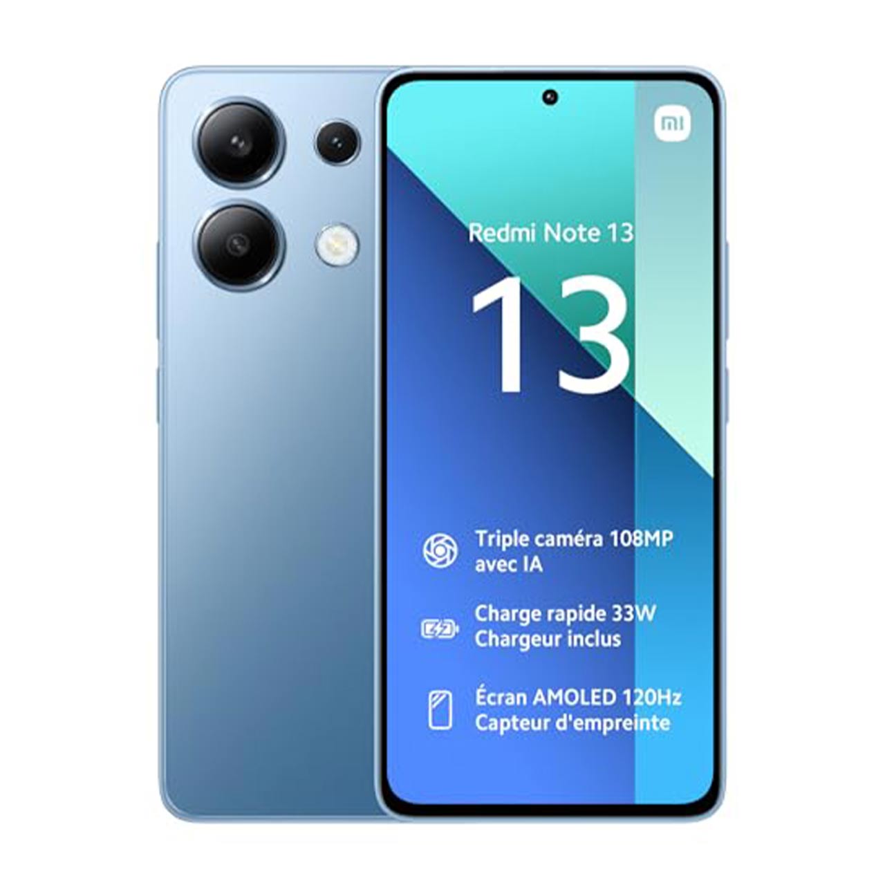 تصویر  گوشی موبایل شیائومی مدل Redmi Note 13 4G دو سیم کارت ظرفیت 256 گیگابایت و رم 8 گیگابایت-ابی